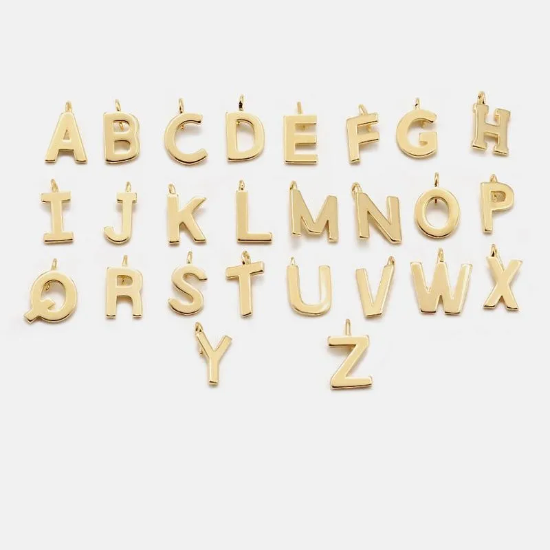 Charm pendentif initial à 26 lettres