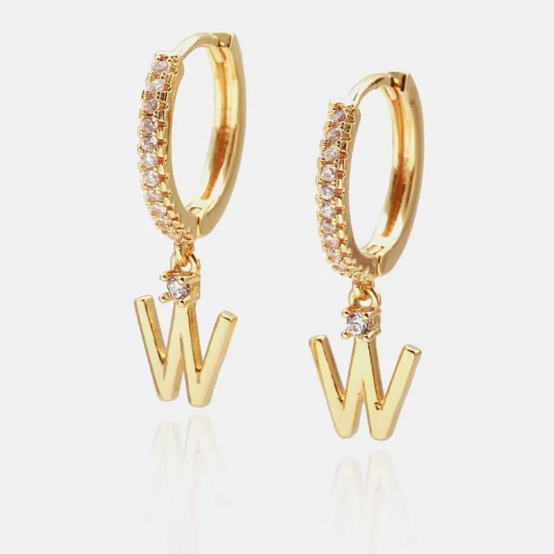 Boucle d'oreille initiale Dangle W