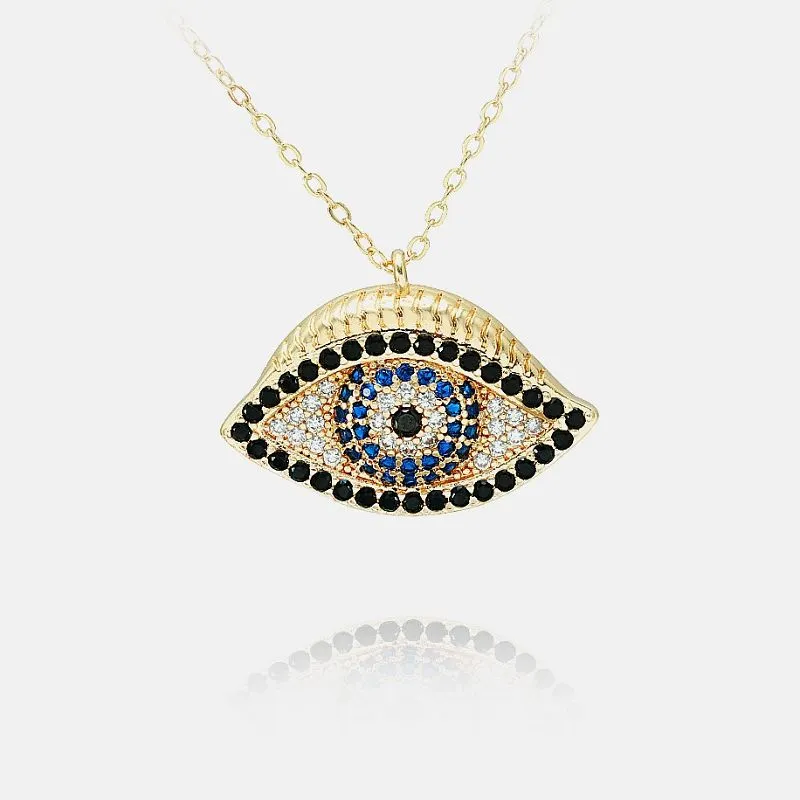Pendentif Evil Eye Plaqué Or