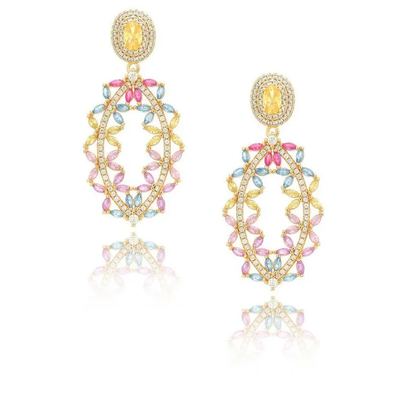 Boucles d'oreilles Fashion Mix Zircon