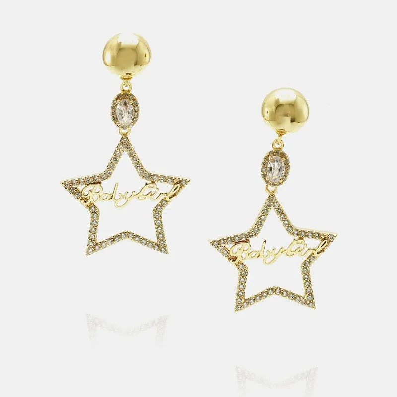 Boucle d'oreille pendante Fashion Star Drop