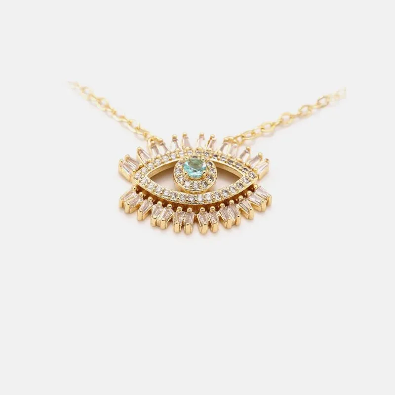 Pendentif mauvais œil en verre