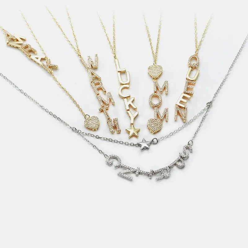 Pendentif Initiale Cubic Zirconia