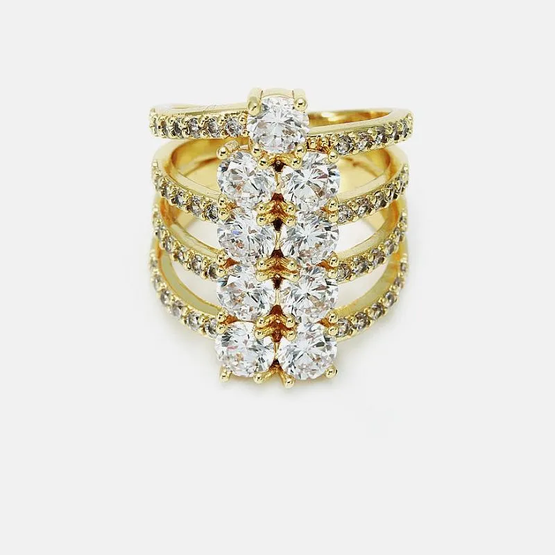 Ensemble de bagues de mode design de luxe