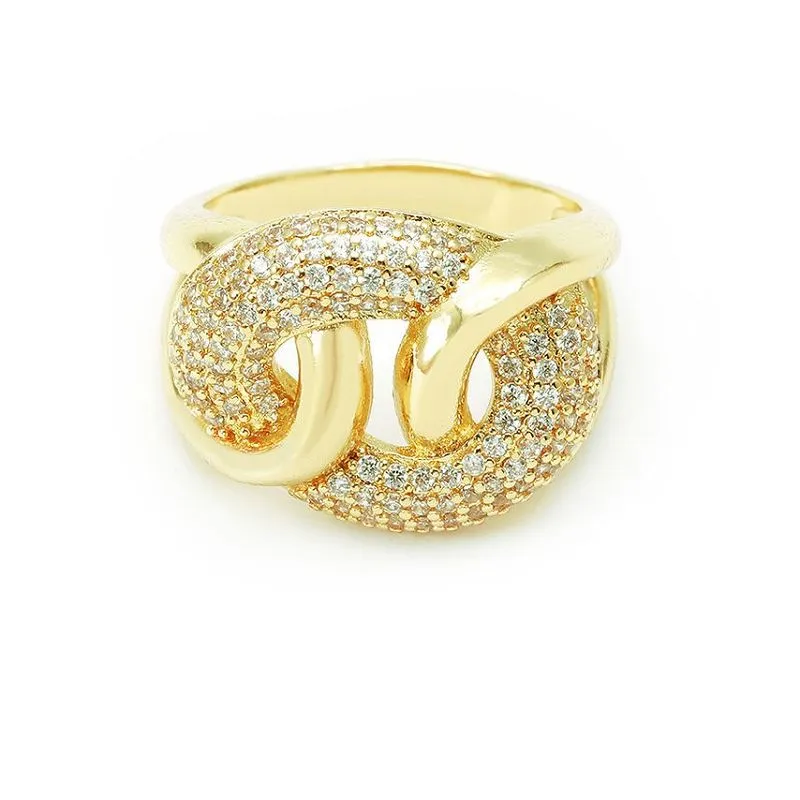 Bague en argent pavé de cz pour femme