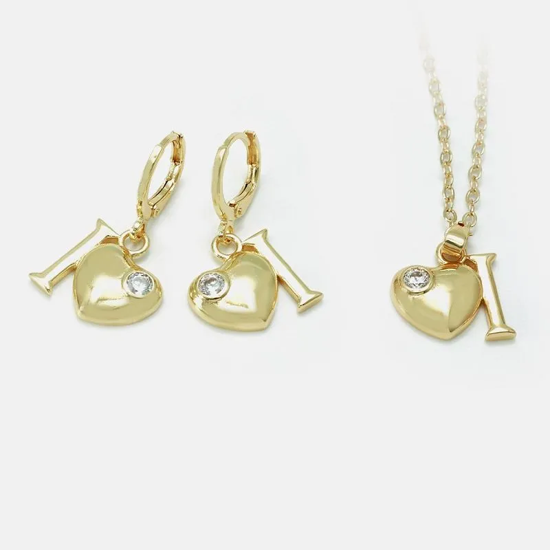 Ensemble de bijoux coeur populaire