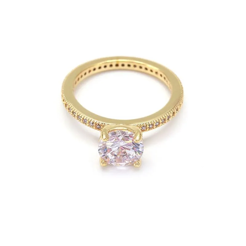 Bague de mariage en argent sterling avec cz blanc