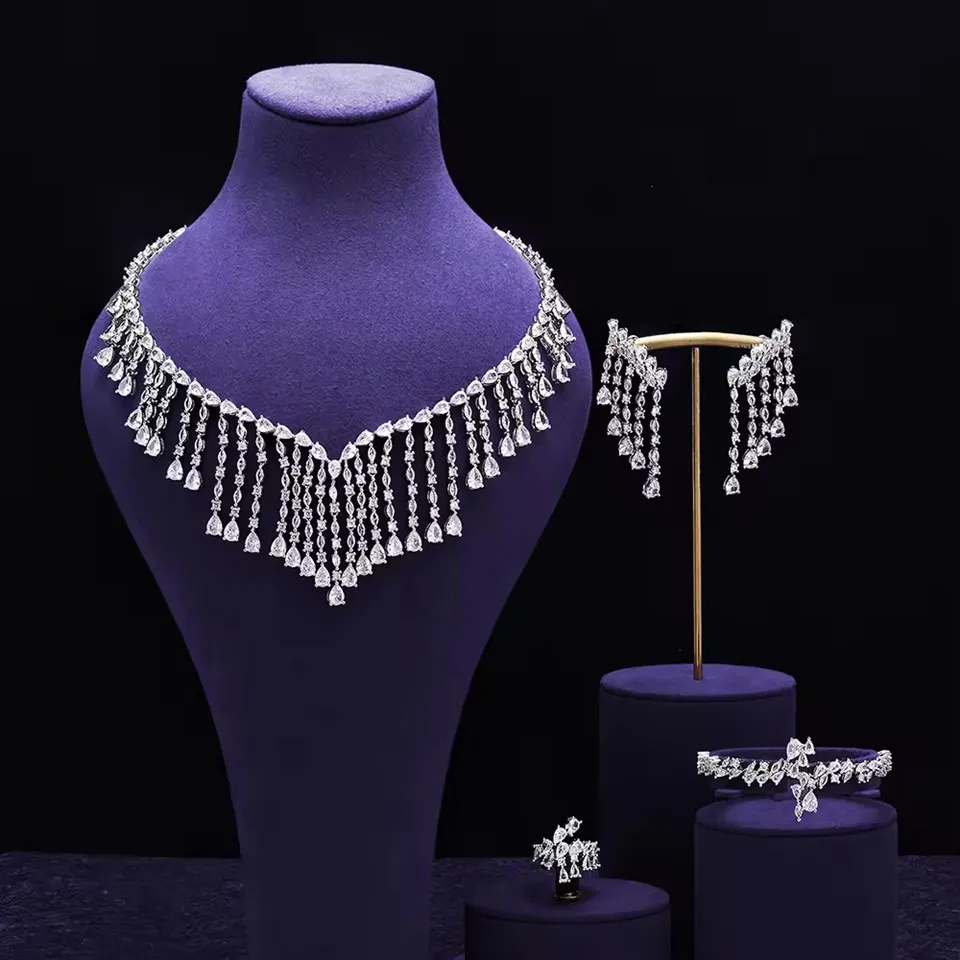 Ensemble de bijoux CZ 4 pièces